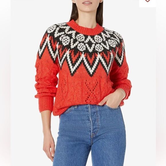 Lucky Brand Fair Isle Holiday Sweater size XL - Picture 2 of 15
